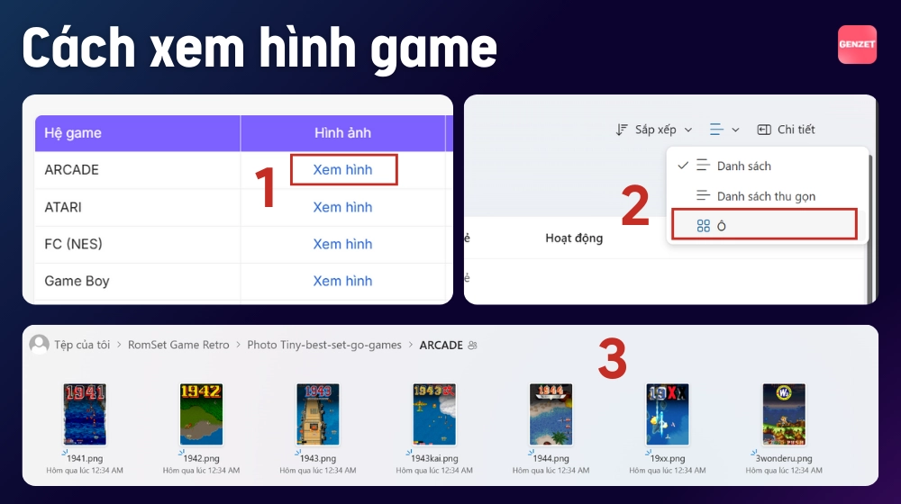 Hướng dẫn xem ảnh thumbnail game trong list