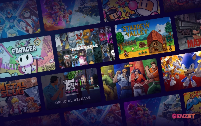 Banner game retro genzet
